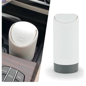 NEW 1 PC Car Trash Can with Lid, Portable Elastic Press Opening